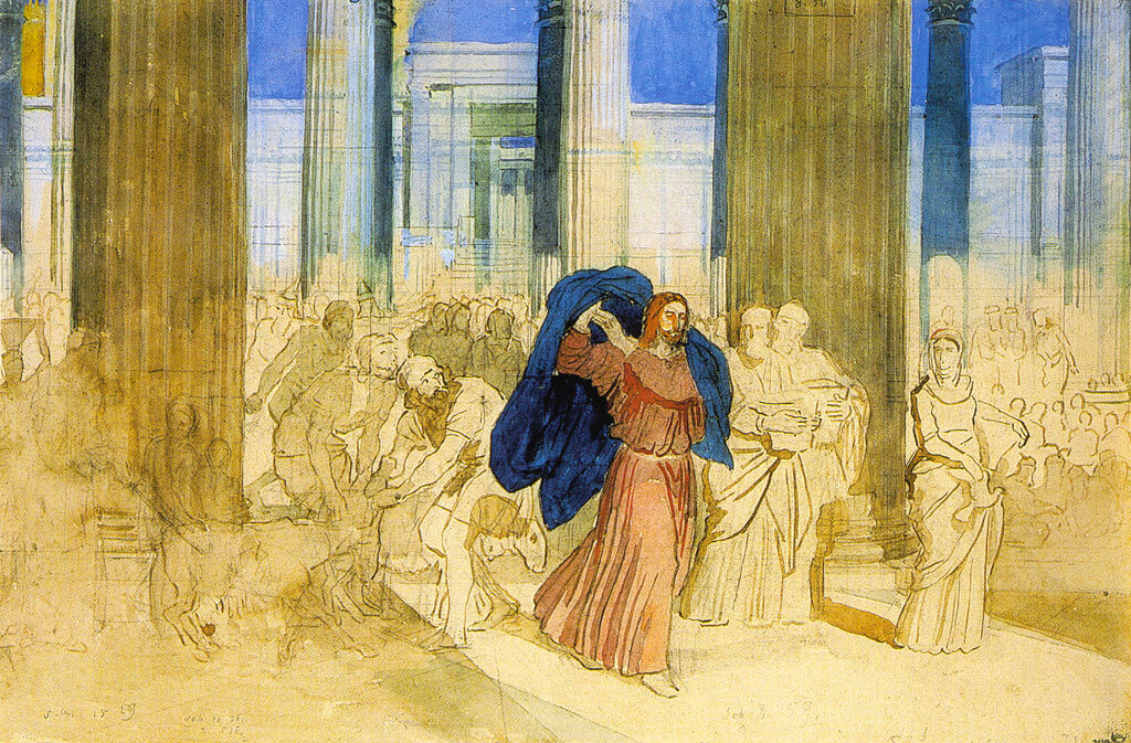 Cleansing of the Temple by Alexander Andreyevich Ivanov