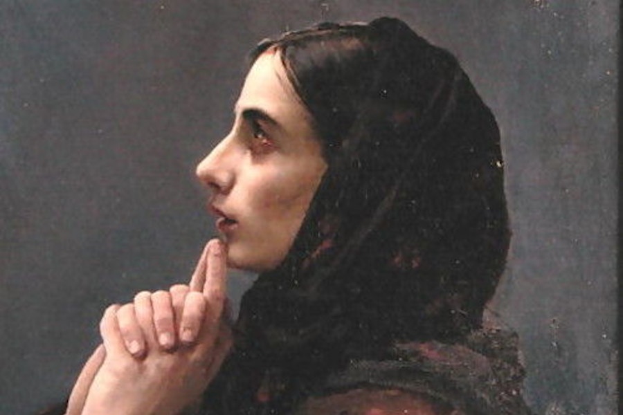 06 16 Young Woman At Prayer