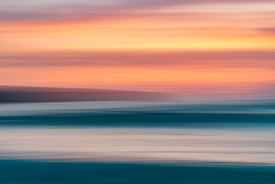 Blurred Sunset Heaven and Earth