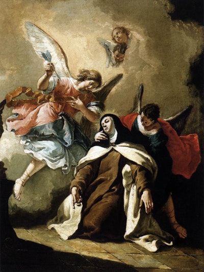 Francesco Fontebasso The Ecstasy of St Therese WGA7994