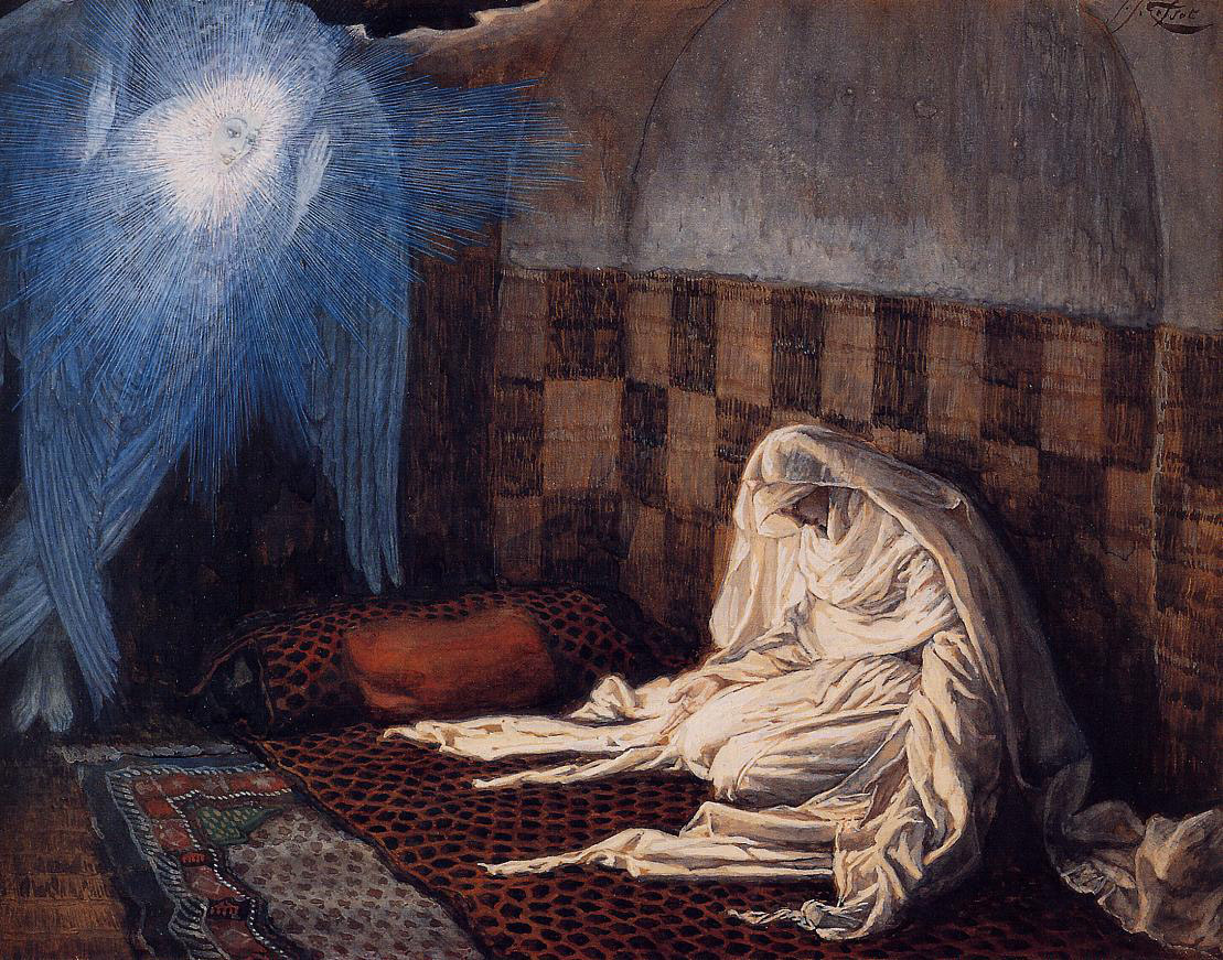 Annunciation illustration for the life of christ