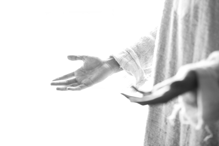 Jesus Hands Open