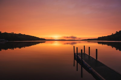 Lake sunrise michigan
