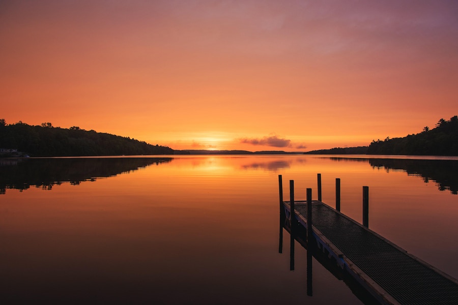 Lake sunrise michigan