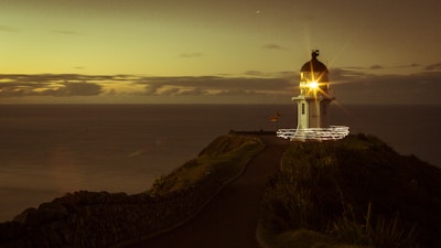 Lighthouse sun