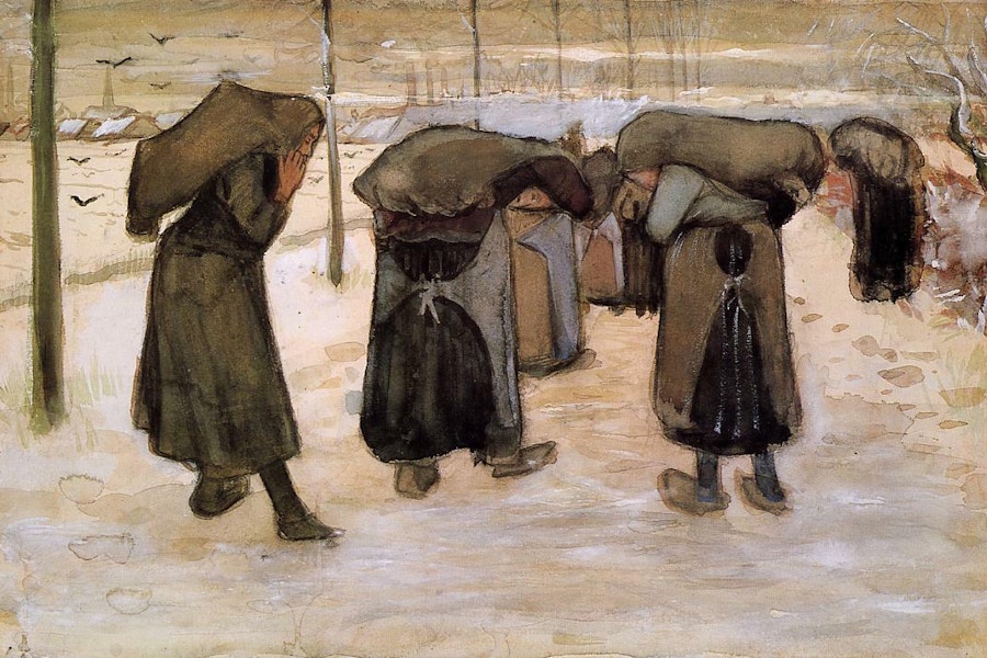 Vincentvangogh women miners carrying coal 1881 82